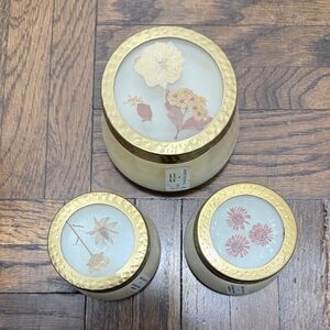 Rosy Rings Candles - set of 3